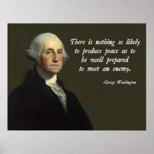 George Washington-Militär Poster