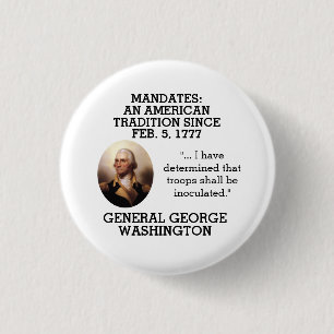George Washington ordnet seit 1777 an Button