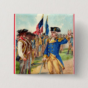 George Washington Patriotic Button