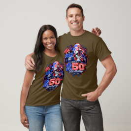 George Washington Patriotische Feuerwerksgrafik T-Shirt