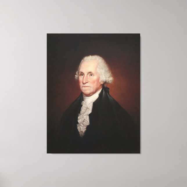 GEORGE WASHINGTON Portrait von Rembrandt Peale Leinwanddruck (Vorderseite)