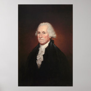 GEORGE WASHINGTON Portrait von Rembrandt Peale Poster