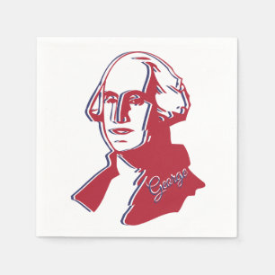 George Washington-Porträt addieren Text Serviette