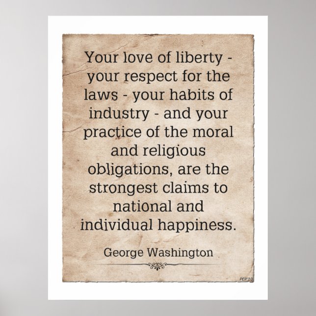 George Washington Poster (Vorne)