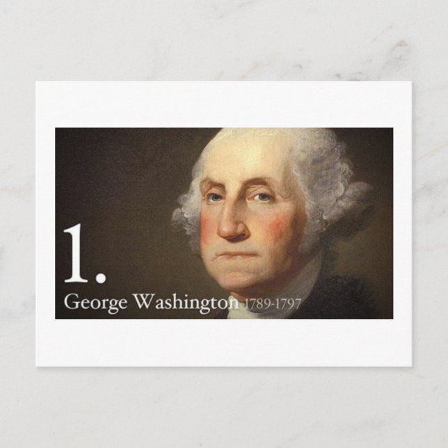 George Washington Postkarte (Vorderseite)