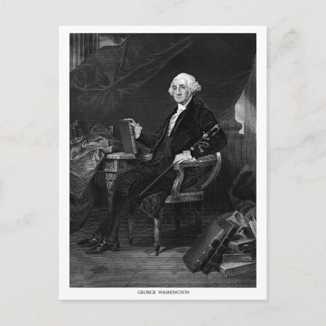 George Washington Postkarte (Vorderseite)