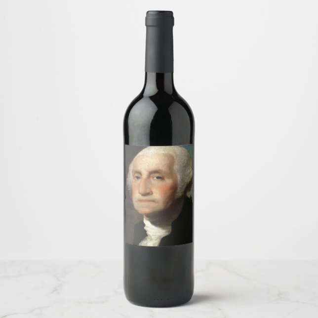George Washington Präsident Weinetikett (Vorderseite)
