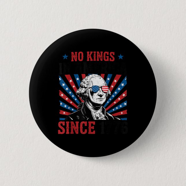 George Washington Protestschild Demokratie Keine K Button (Vorderseite)