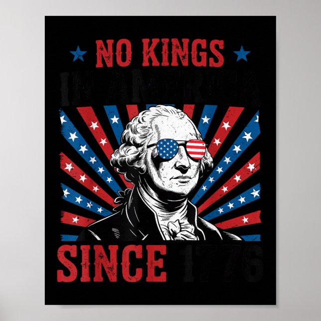 George Washington Protestschild Demokratie Keine K Poster (Vorne)