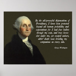 George Washington Providence Zitat Poster