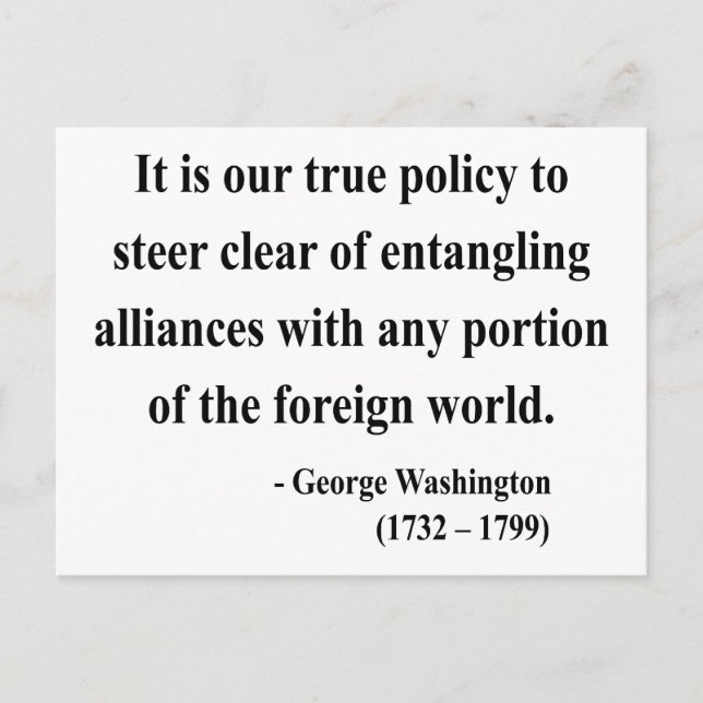 George Washington Quote 5a Postkarte (Vorderseite)