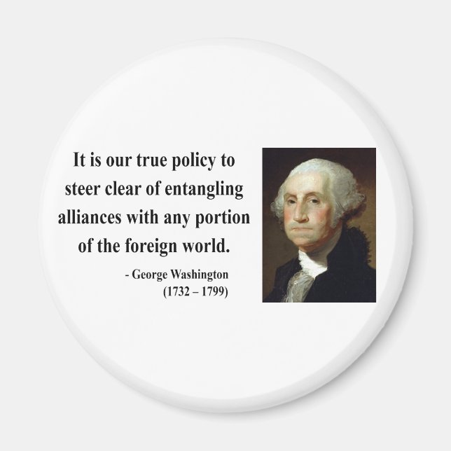 George Washington Quote 5b Magnet (Vorne)