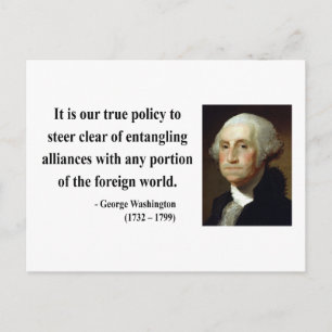 George Washington Quote 5b Postkarte