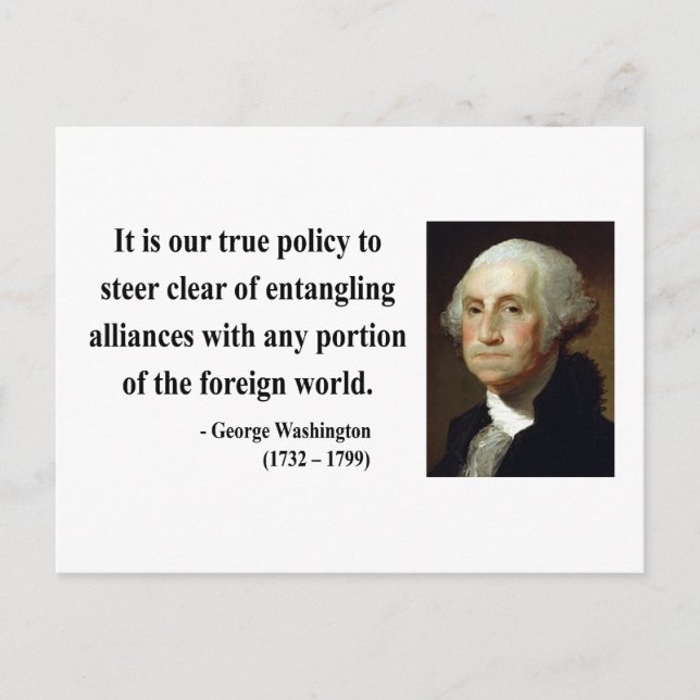 George Washington Quote 5b Postkarte (Vorderseite)