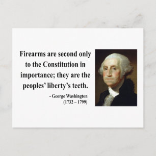 George Washington Quote 6b Postkarte