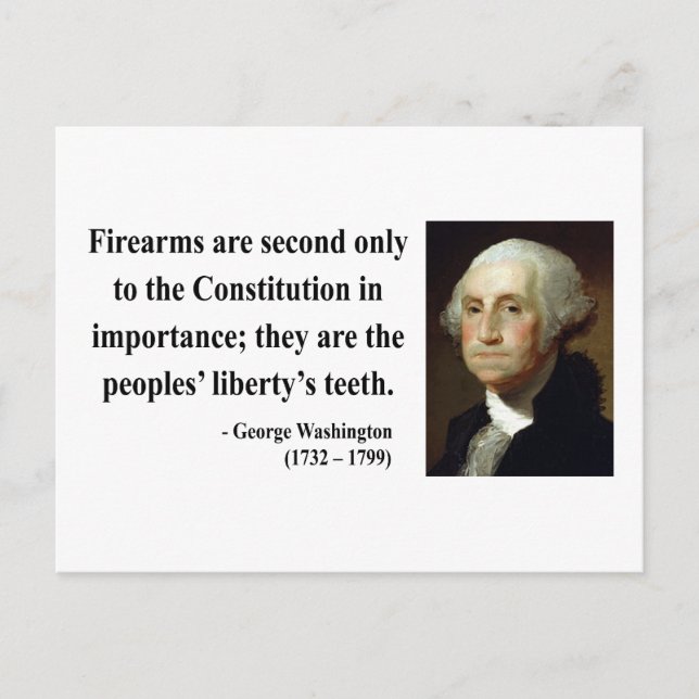 George Washington Quote 6b Postkarte (Vorderseite)