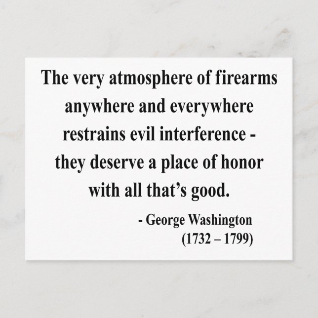 George Washington Quote 7a Postkarte (Vorderseite)