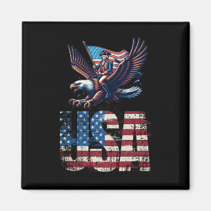 George Washington reitet auf einem Weißkopfseeadle Magnet