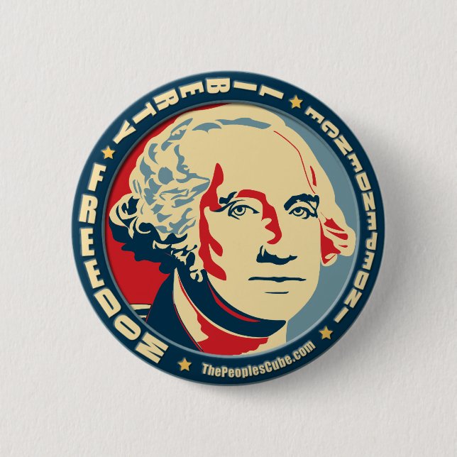 George Washington - Revolution: OHP Knopf Button (Vorderseite)