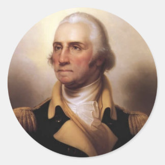 George Washington Runder Aufkleber