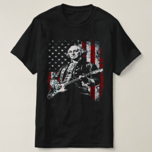 George Washington spielt Gitarre Rock and Roll Ame T-Shirt