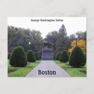 George Washington Statue, Boston Public Gardens Postkarte