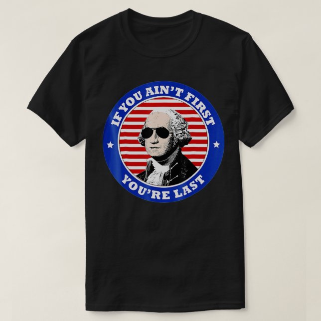 George Washington Sungasse 4th of July  T-Shirt (Design vorne)
