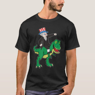 George Washington T Rex Funny 4. Juli Amerikaner T-Shirt