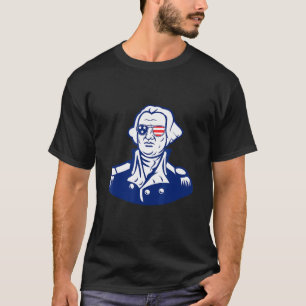 George Washington trägt Sonnenbrillen mit der Flag T-Shirt