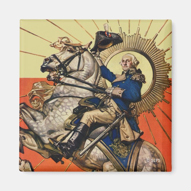 George Washington über Horseback Magnet (Vorne)