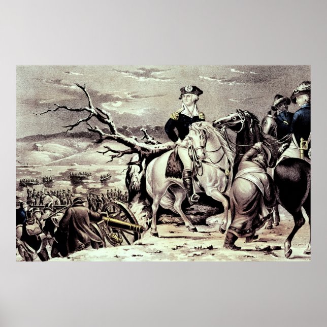 George Washington überquert das Delaware Poster (Vorne)