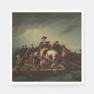 George Washington überquert den Delaware River Serviette