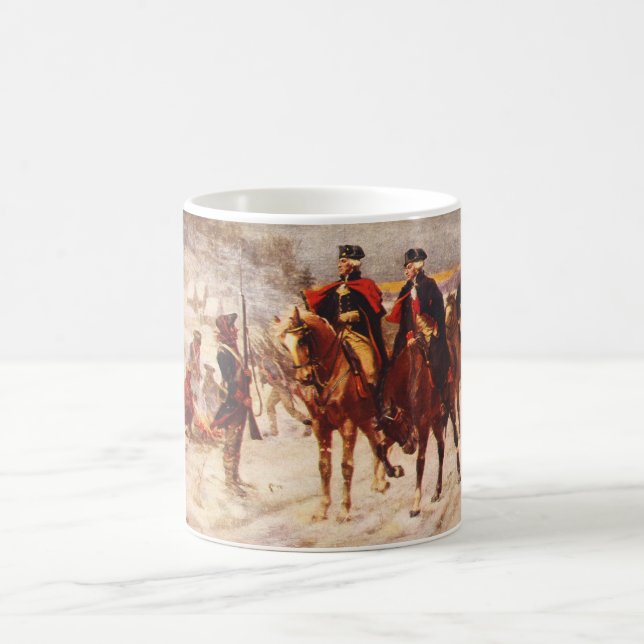 George Washington und Lafayette an der Tasse (Mittel)