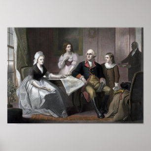 George Washington und seine Familie Poster
