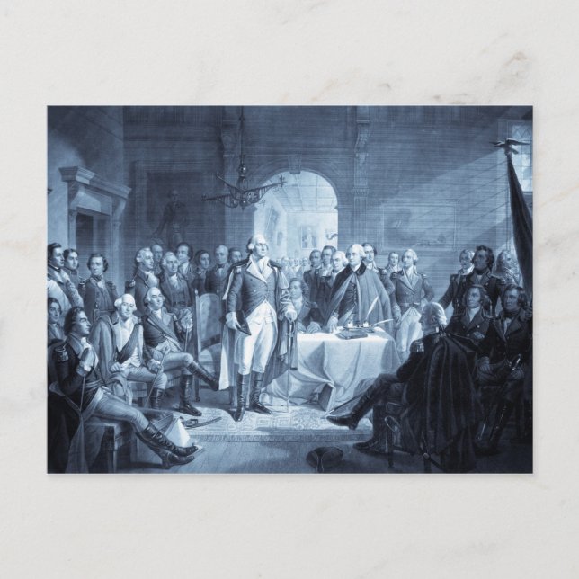 George Washington und seine Generäle Postkarten (Vorderseite)