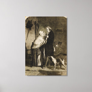 George Washington und seine Mutter Leinwanddruck