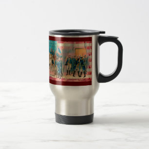 George- Washington und Truppe-Reise-Tasse Reisebecher