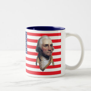 George Washington US Flag Tasse