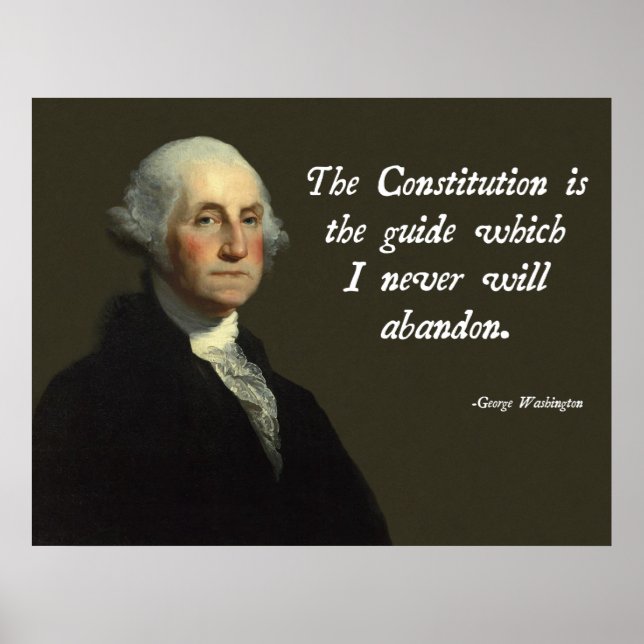 George Washington Verfassung Poster (Vorne)