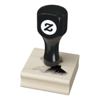 George Washington Vintag Portrait Painting Gummistempel