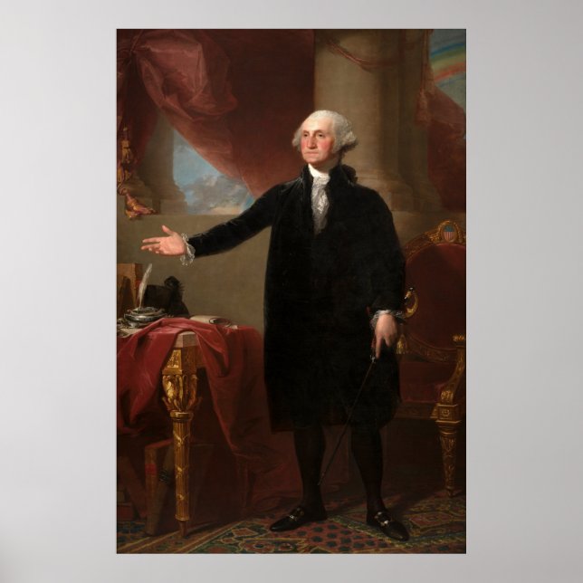 GEORGE WASHINGTON von Gilbert Stuart (Lansdowne) Poster (Vorne)