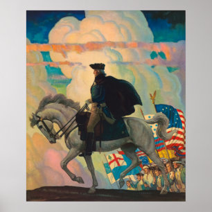 George Washington von Newell Convers Wyeth Poster