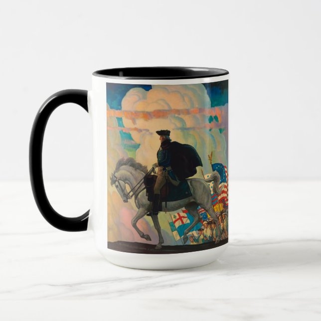 George Washington von Newell Convers Wyeth Tasse (Links)