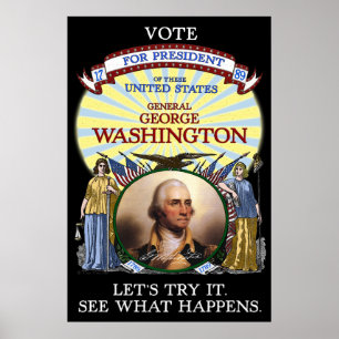George Washington Wahl 1789 Poster