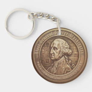 George-Washington-Wahlkampfbutton Schlüsselanhänger