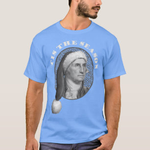 George Washington Weihnachts-Weihnachtsmannmütze D T-Shirt