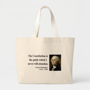 George Washington-Zitat 4b Jumbo Stoffbeutel
