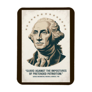 George Washington Zitat Amerikanischer Präsident K Magnet
