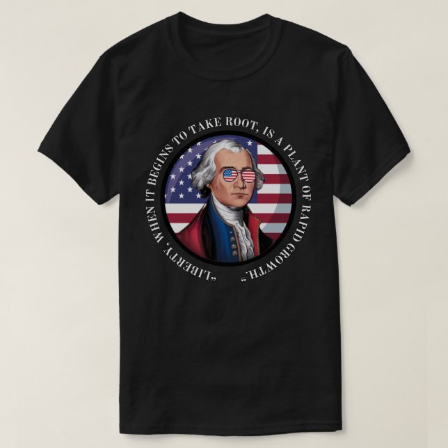 George Washington - Zitat T-Shirt (Design vorne)