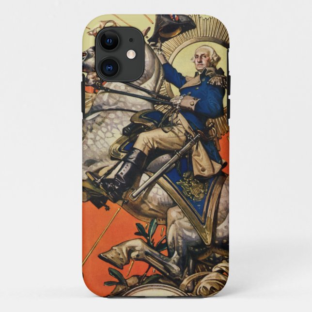 George Washington zu Pferd Case-Mate iPhone Hülle (Rückseite)